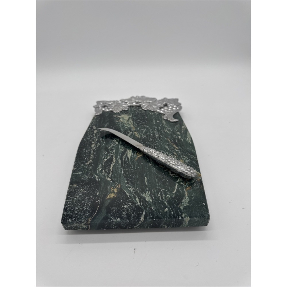 Lenox Grape Weave Green Marble Cheese Board with Knife‎